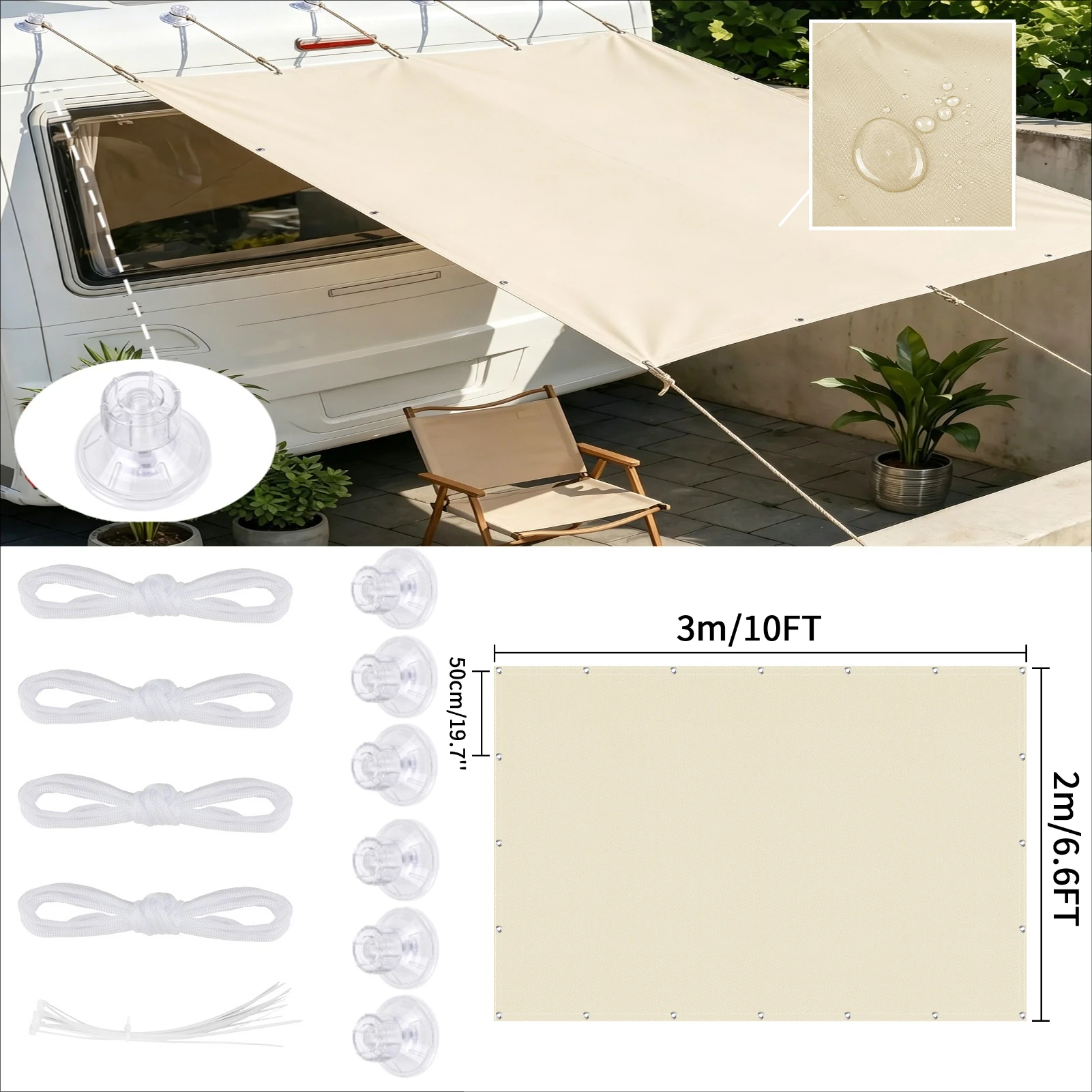 Beige kits 2x3M