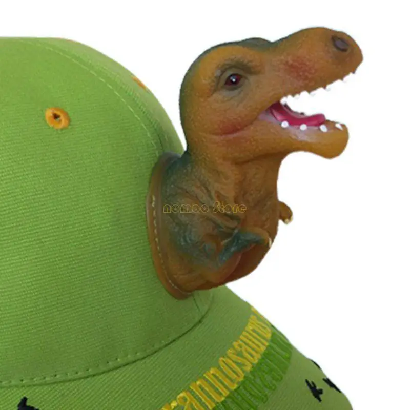 

31BF Adult Children 3D Cartoon Fierce Dinosaur Cotton Baseball Funny for Sun for Protection Casual Sports Adjustable for Hat