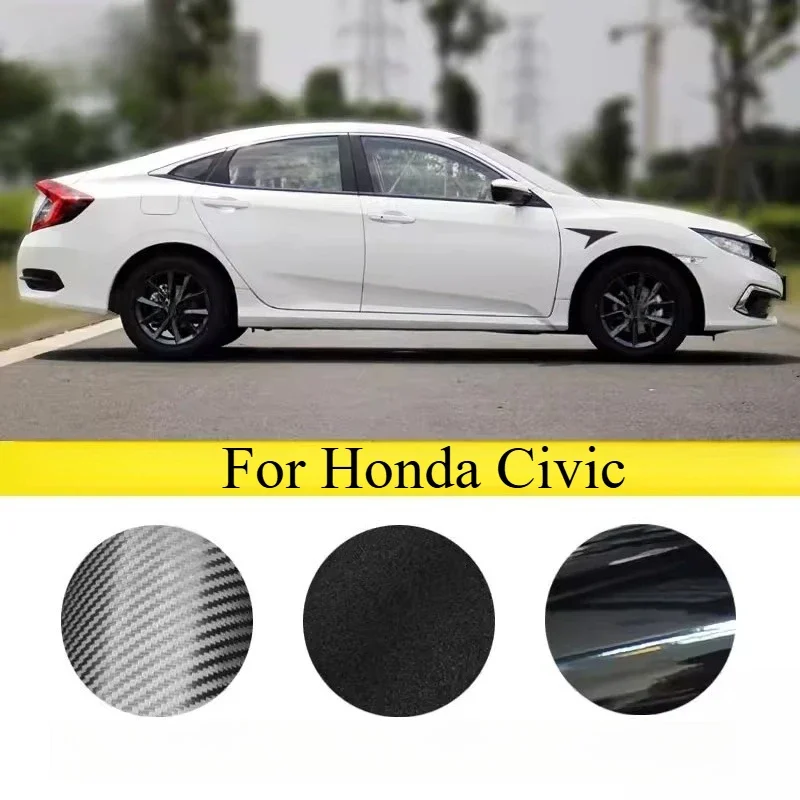 For Honda Civic Auto Supplies Modified General Purpose Fender Side Sticker Body Carbon Fiber Pattern Car Decorative Sticker