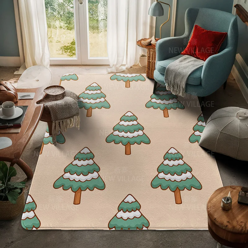 House entrance carpet Home door mat Living Room Bath Foot bathroom non-slip water absorption rugs bath Merry Christmas winter