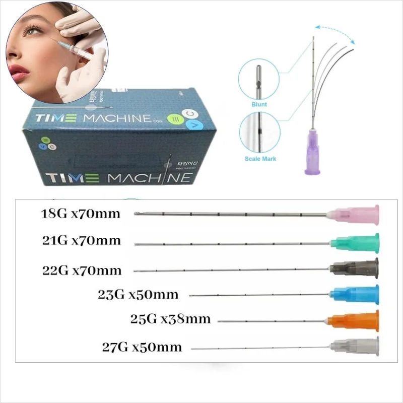 Micro Tip Blunt Cannula for Filler 14G/18G 20G 21G 22G 25G 27G 30G 25/38/50/70mm Disposable Sterile Syringe Needle