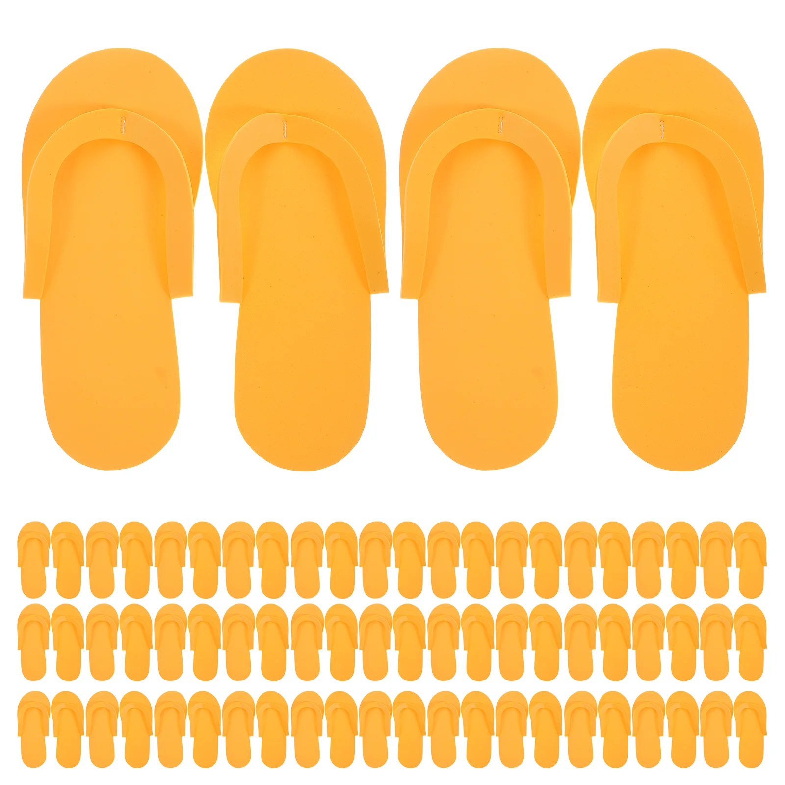 

36pcs 36 Pairs Disposable EVA Foam Slippers Soft Home Guest Lightweight Portable Storage Travel Orange