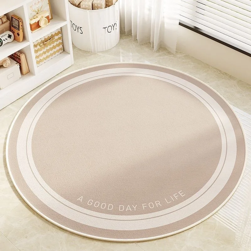 

Round Rug & Clover Motifs – Playful and Sweet Floor Mat for Kids’ Room Decor