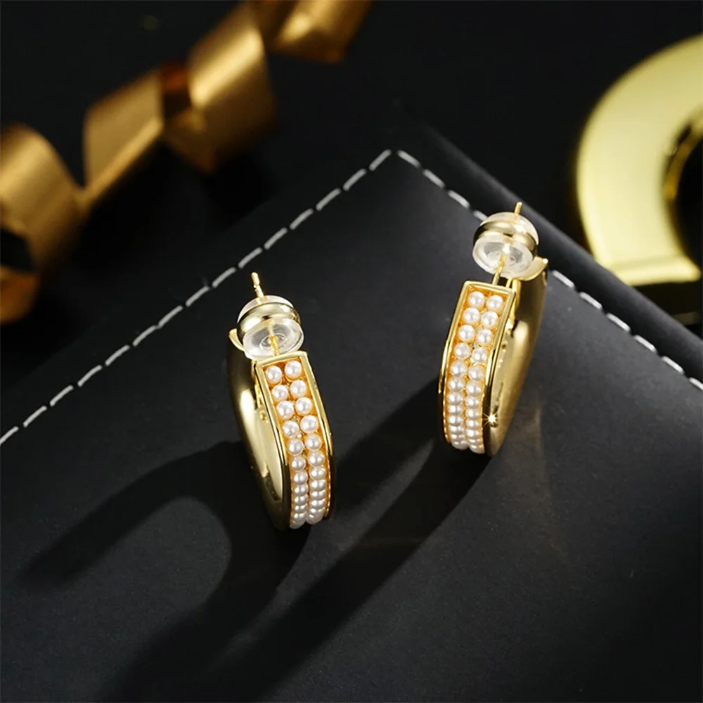 

Vintage fashion classic gold square loop earrings earrings for women‘s girl party gift jewlry whosale