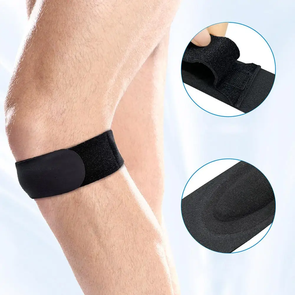 1pcs Ultralight Silicone Patellar Strap comfortable knee joint protection For Running Fitness Ball Games Sports U9Q1