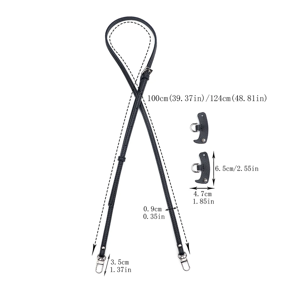 Leather Replacement Crossbody Bag Strap For Longchamp Mini Bag Shoulder Strap Without Punching Modification Bags Accessories
