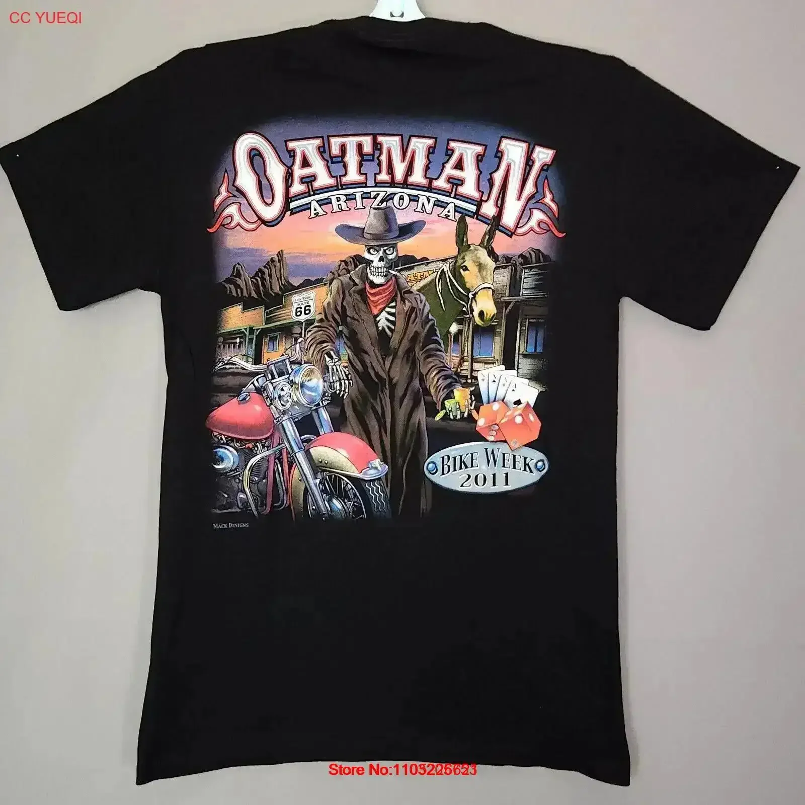 Oatman Arizona Bike Week 2011 Motorcycle T Shirt S Route 66 Horse Deadstock NWOT vintage Washed Comfortable Casual Soft