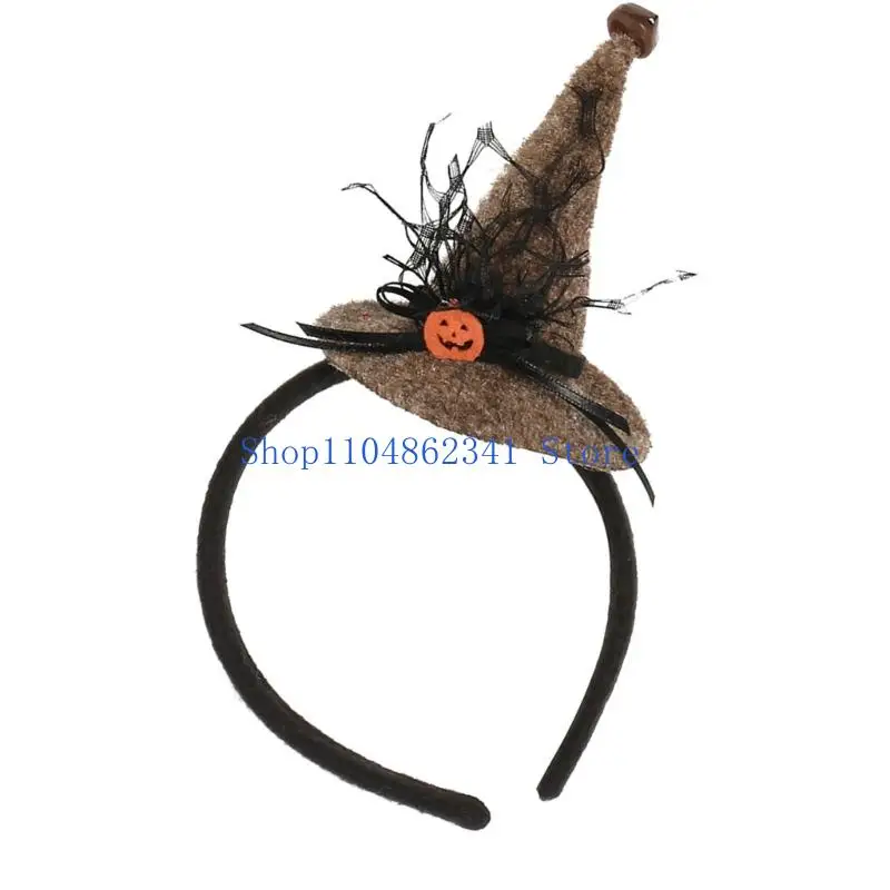 5asd Adjustable Witch Headbands Practical Halloween Party Decoration Costume Headpiece For Women Men Children