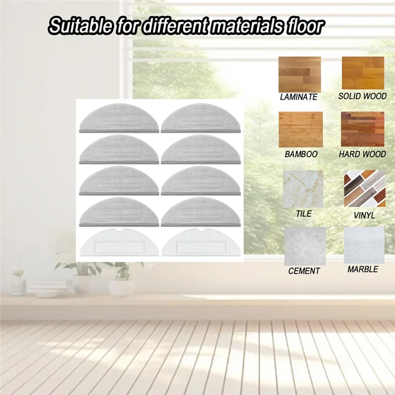 وسادة ممسحة لجزء ملحقات المكنسة الكهربائية Roborock S7 Maxv، S7 Maxv Ultra، S7 Maxv Plus، S7، S8، S8+