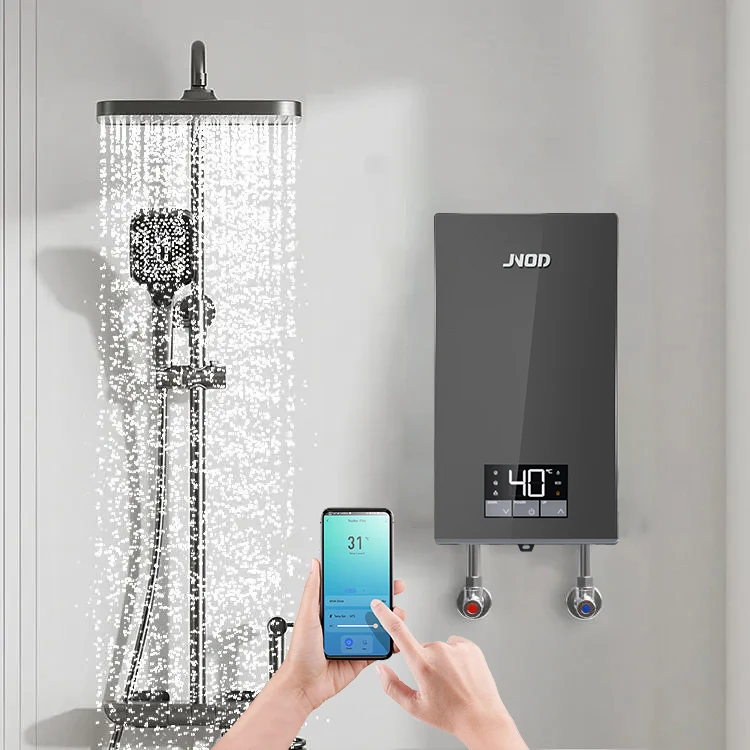 220V 3.5kW-7kW Smart Wifi Bagno Chauffe Eau Instantan Acqua Calda Geyser Senza Serbatoio Riscaldatore di Acqua Elettrico Istantaneo per Doccia