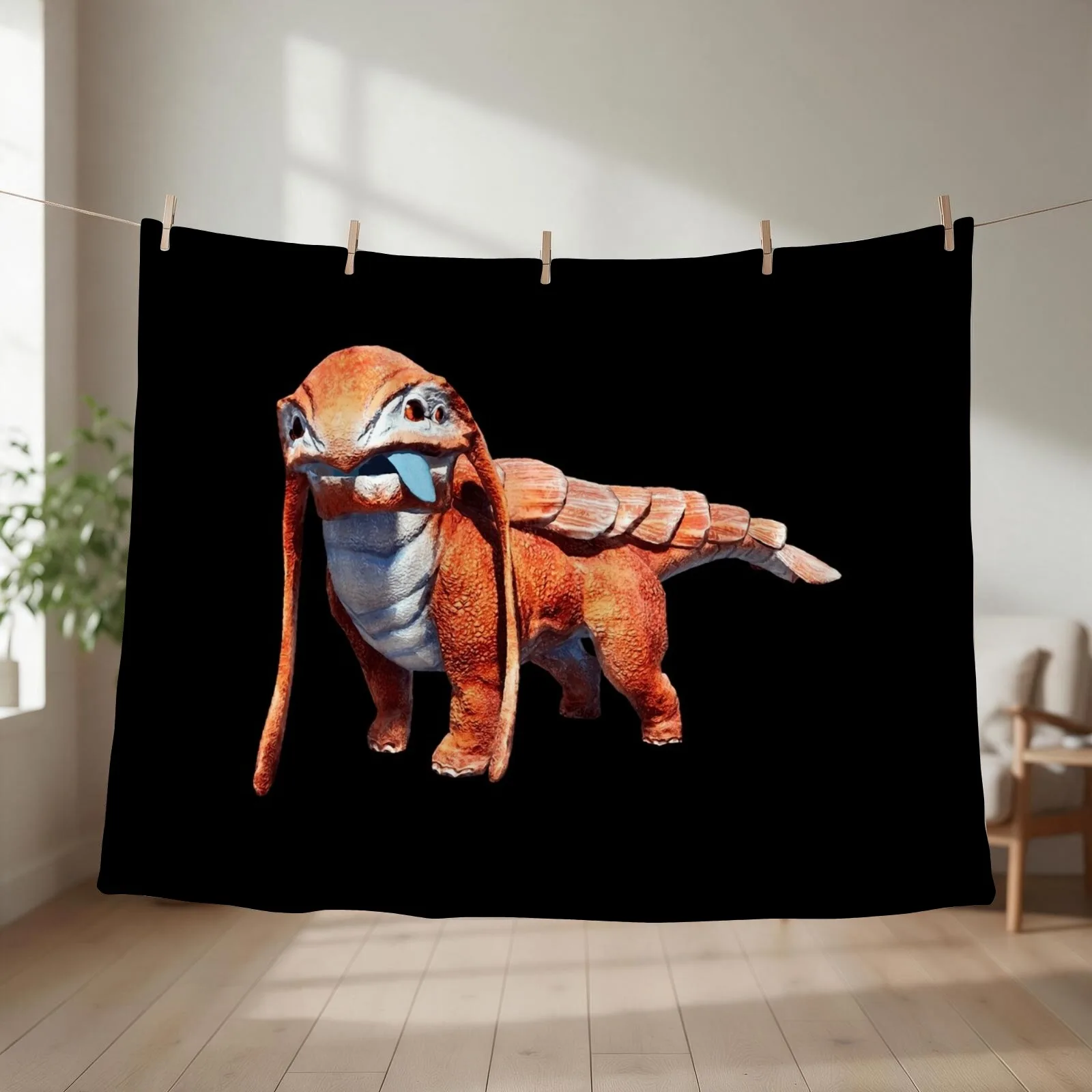 Lizard Doggo Throw Blanket couch cozy soft plush fuzzy picnic outdoor blanket