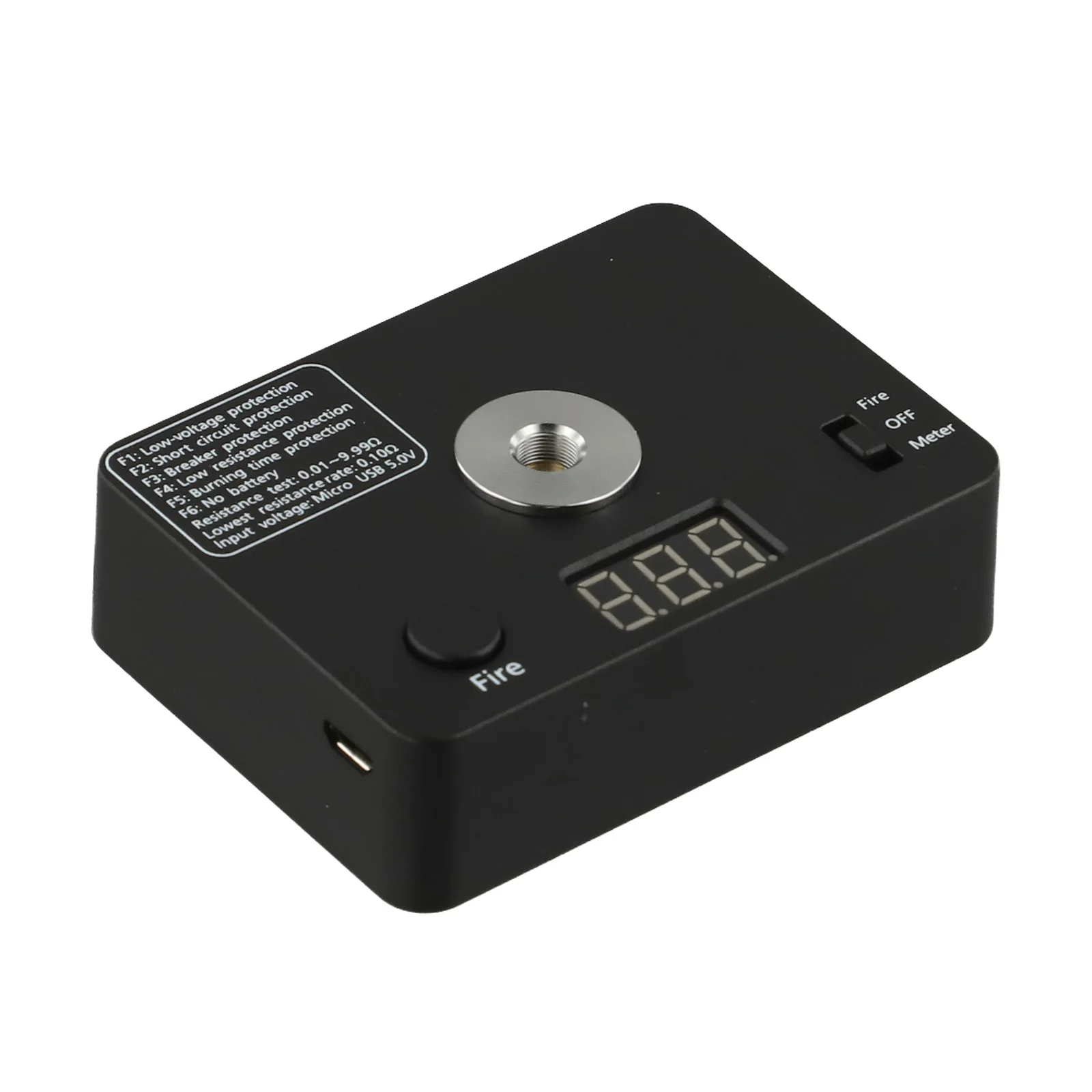 521 Tab for v3 for Mini Coil Burn Measurement for platform Ohm Resistance Tester with Bright LED Display for Effortless Readings