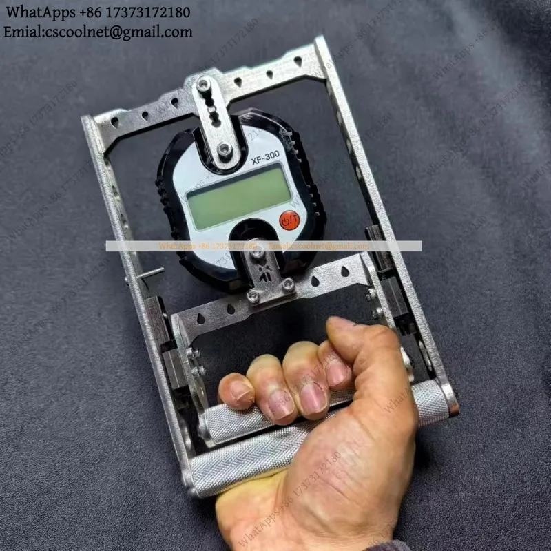 JS02 300kg Grip Strength Tester, Adjustable Range, Aluminum Alloy Body, Digital Hand Dynamometer for Fitness and Rehabilitation
