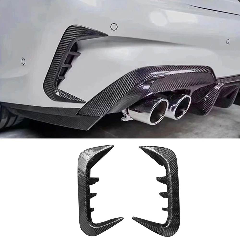 

For BMW 3 Series G20 G28 2023 2024 2025 Carbon Fiber Wind knife Car Rear Bumper Splitter Spoiler body kit Tuning Accessories
