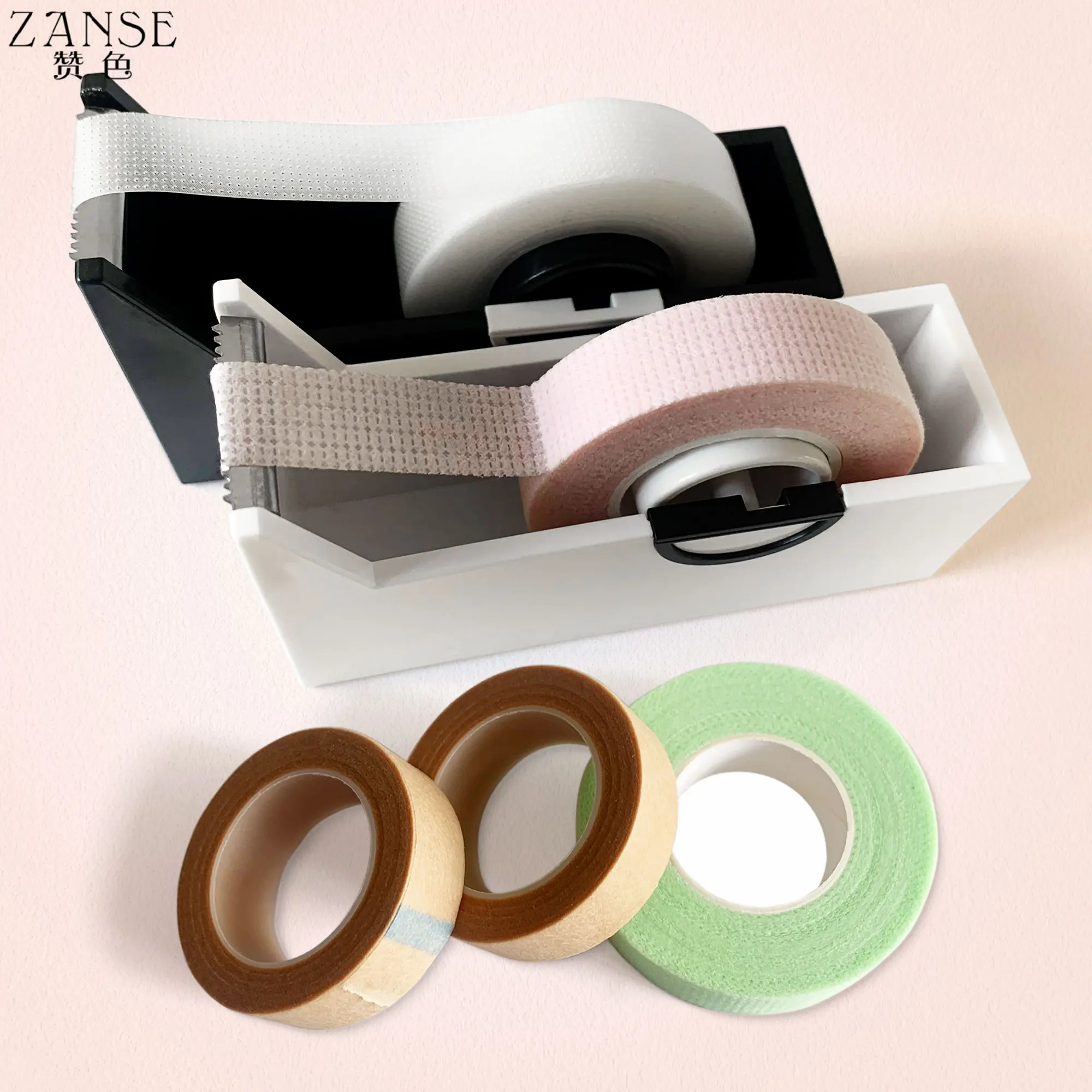 Porte-ruban adhésif pour extension de cils, coupe-ruban, outils de maquillage, greffage, plastique, rotatif, 1 pièce