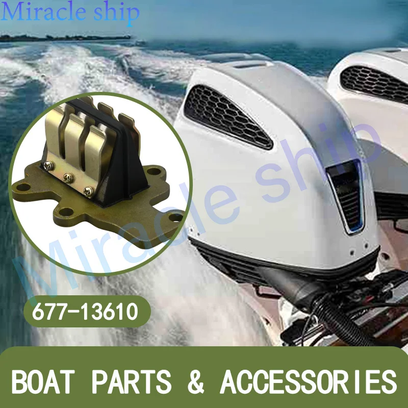 

677-13610-00 REED VALVE в сборе для подвесного двигателя Yamaha 6HP 8HP Parsun 6B 8B 677-13610 Запчасти для лодочного двигателя