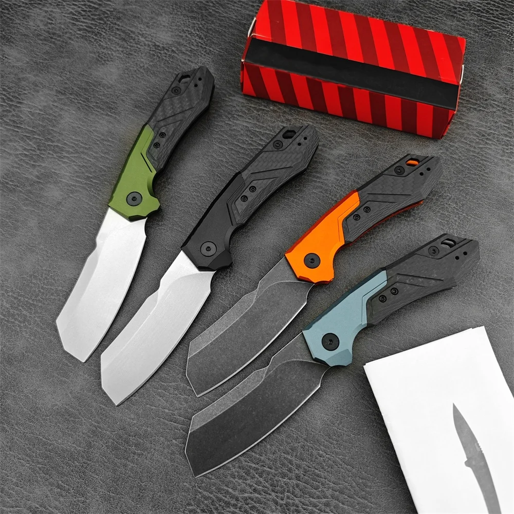 

7850 Pocket AU.TO Assisted Folding Knife D2 Blade Aluminum Alloy+Carbon Fiber Handle Camping Survival Knives EDC Tactical Tool