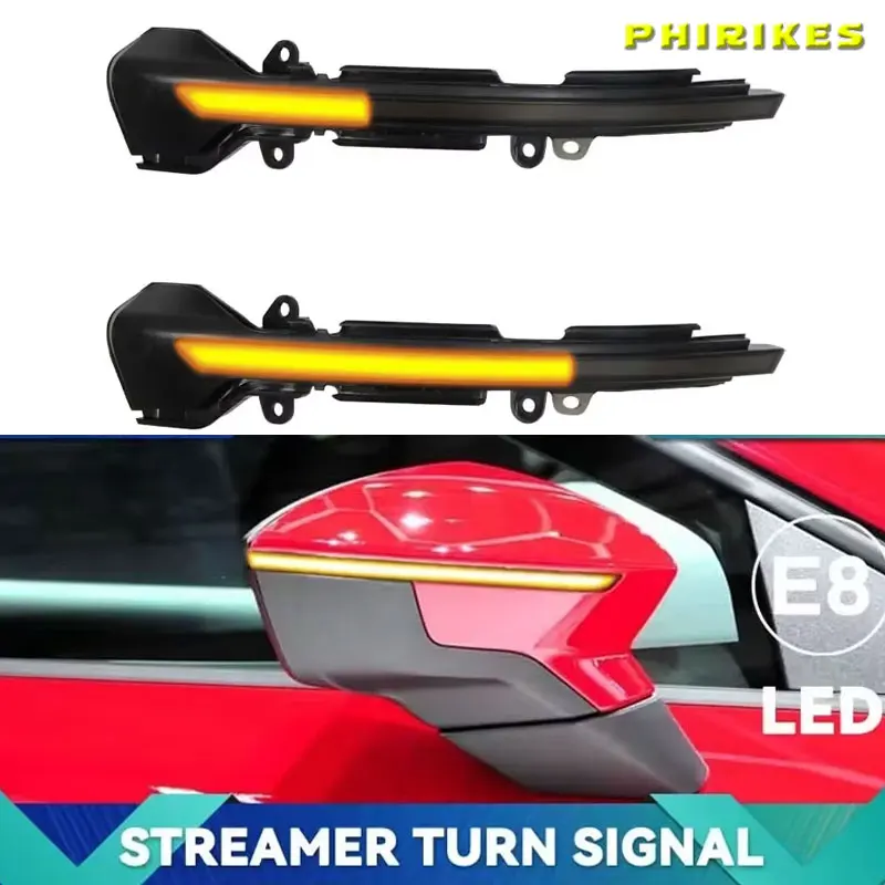 2 قطع ديناميكية LED بدوره إشارة الجانب مرآة مؤشر ضوء متسلسل الوامض لمقعد ليون Mk3 5F إيبيزا Mk5 KJ Arona 2018