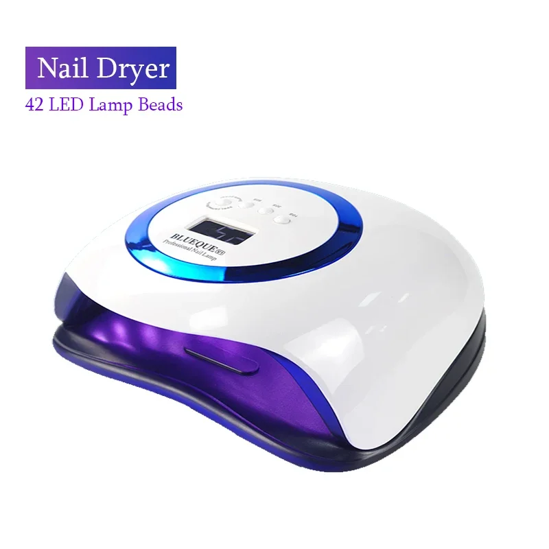 Nageldroger 42 Led Nagellamp Voor Manicure Gel Polish Dual Power Sneldrogend Met Auto Sensor Manicure Salonlamp