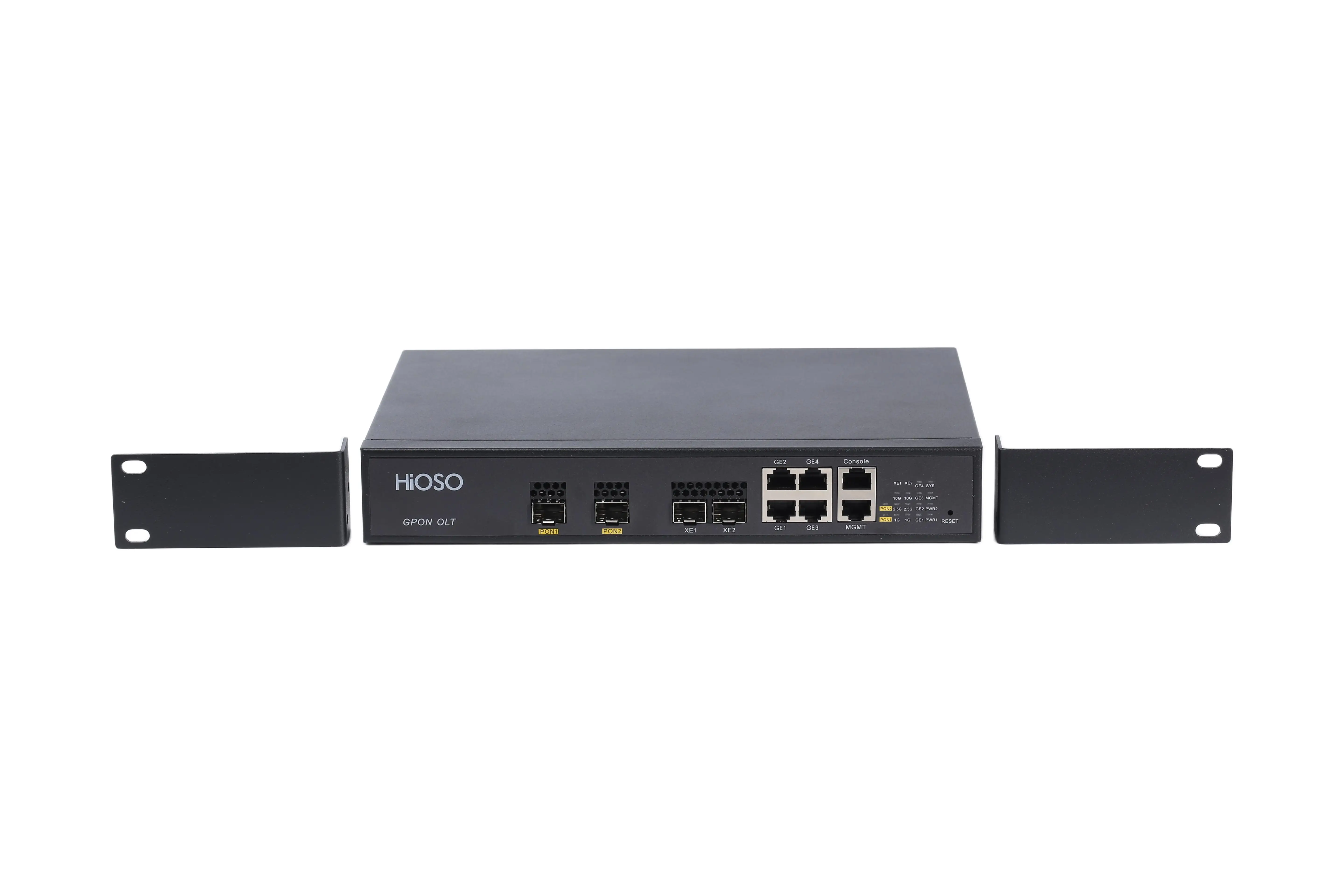 HiOSO New Released 2Pon GPON OLT Each Port Support 128 Users with Good Price!