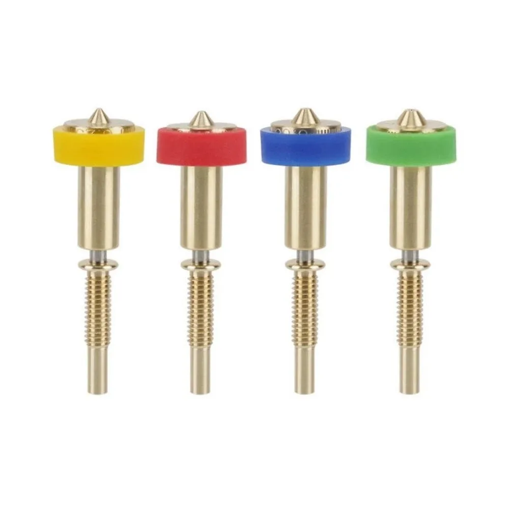 All-in-one Brass Titanium Nozzle & Heatbreak, 0.25/0.4/0.6/0.8mm, Heat Resistant Anti-Clogging for E3D Revo Ceramic Hotend Kit