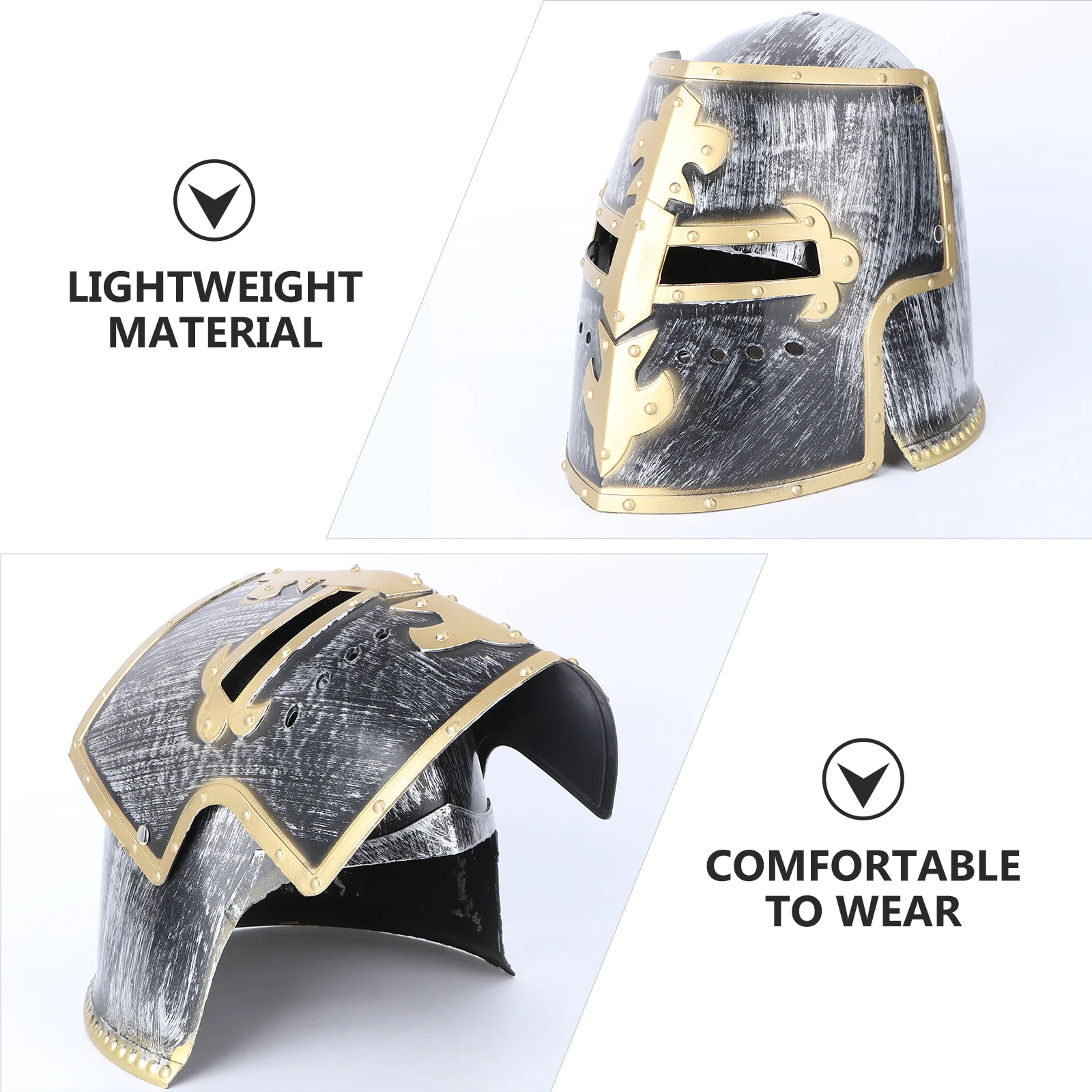 Sombrero de caballero Medieval, gorro de Cosplay para fiesta navideña, disfraces de soldado infantil