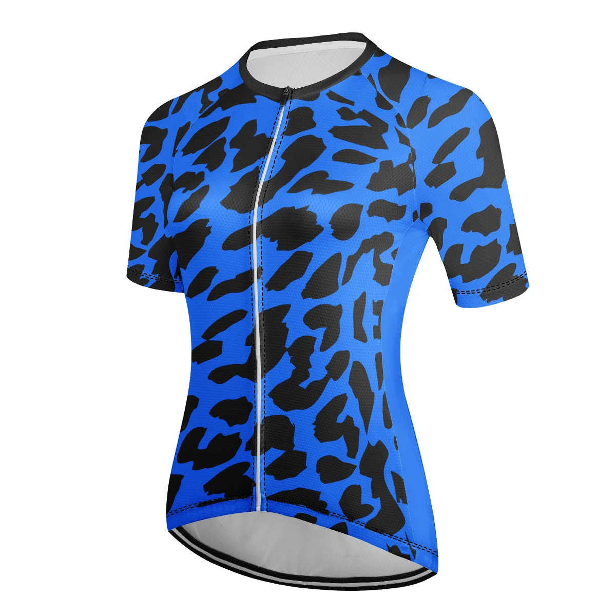 Women\'s 24 leopard print Short Sleeve Cycling Jersey Bike Top Mountain Bike MTB Road Bike Cycling Breathable Quick Dry