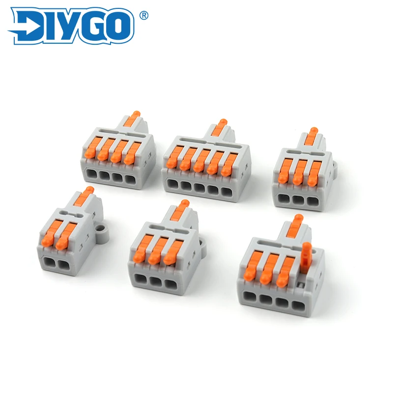 

5/10PCS 1 in multiple out Quick Wiring Connector Universal Splitter wire cable For Push-in Combined Butt Home Terminal Block