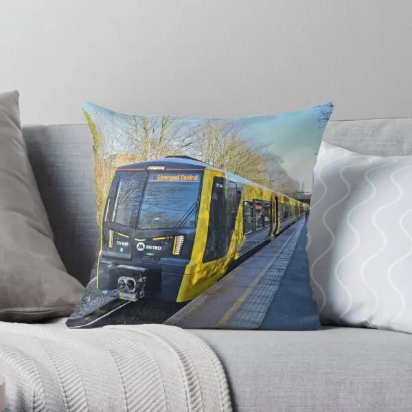 Merseyrail Class 777 At Kirkby Station  Printing Throw Pillow Cover Cushion Comfort Car Wedding Pillows not include One Side