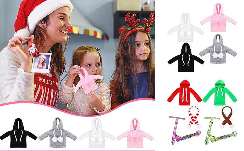 Christmas Elf Accessories Set Elf Clothes Outfit Set For Doll Costume Christmas Elf Kit Cute Mini Elf Accessories For Boys Girls