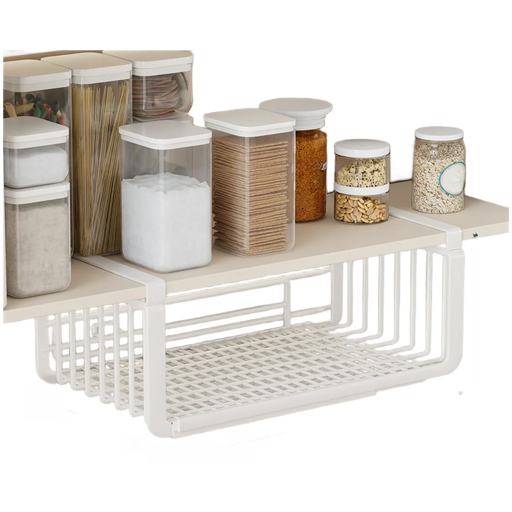 

Under Cabinet Storage Rack Expandable 36-60cm Kitchen Organizer Shelf Strong Under Cabinet Organizer Expandable Rack