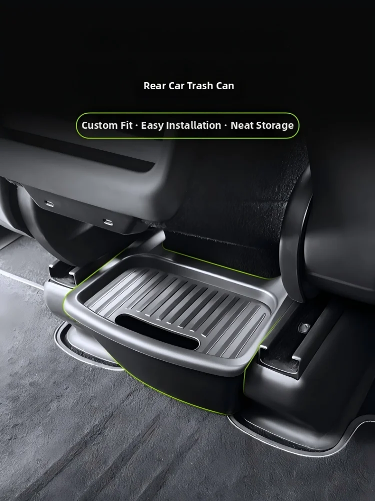 For Tesla New Model YL/Y Juniper Rear Seat Storage Box Backseat Trash Can Garbage Car Accessories view 5