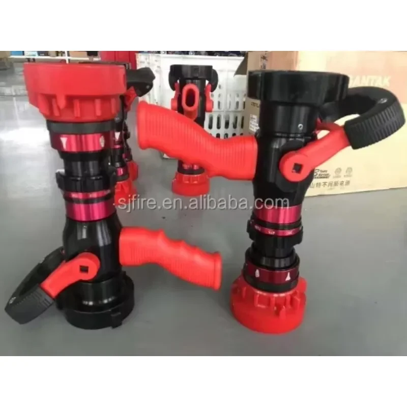 High quality Red Colour Selectable Flow Pistol Grip Jet Spray Fire Hose Nozzle