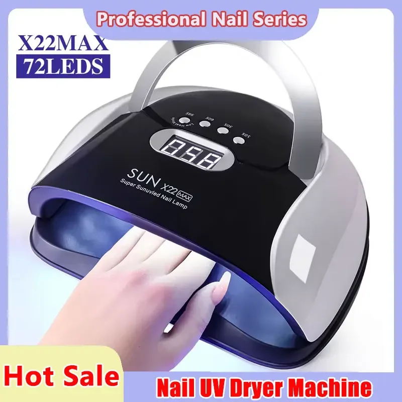 

72 LED Nail Art Lamp LED UV Nail Dryer Nail Art Machine For Curing Gel Polish Nail Light With Automatic Sensor