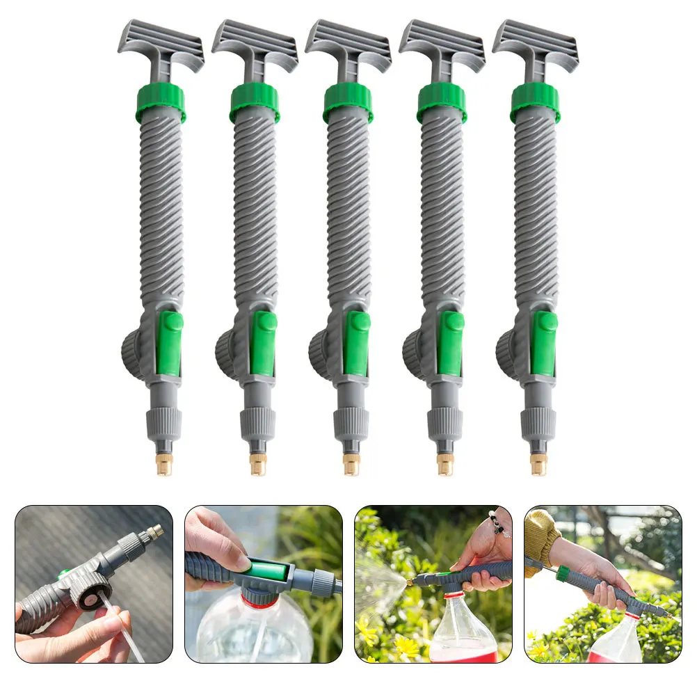 

5Pcs Bottle Sprayer Heads Multi-Functional Spray Bottle Nozzle Replacement for Home Garden Use Rust-Proof Trigger Sprayer