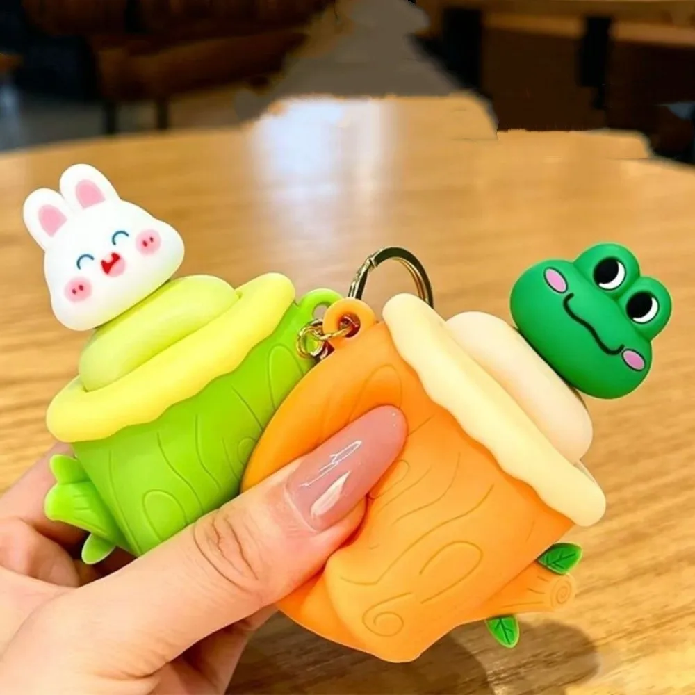 Interesting Soft Animal Cup Squeeze Elastic Rabbit Cartoon Fidget Doll Koala Frog Tree Stump Squeeze Party