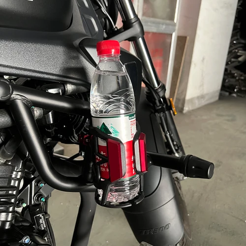 Imagen 2 del producto Ajuste para CFMOTO 450MT CF-MOTO 450 MT CF450 MT450 2023-2025 accesorios CNC para motocicleta soporte para botella de agua y bebidas portavasos