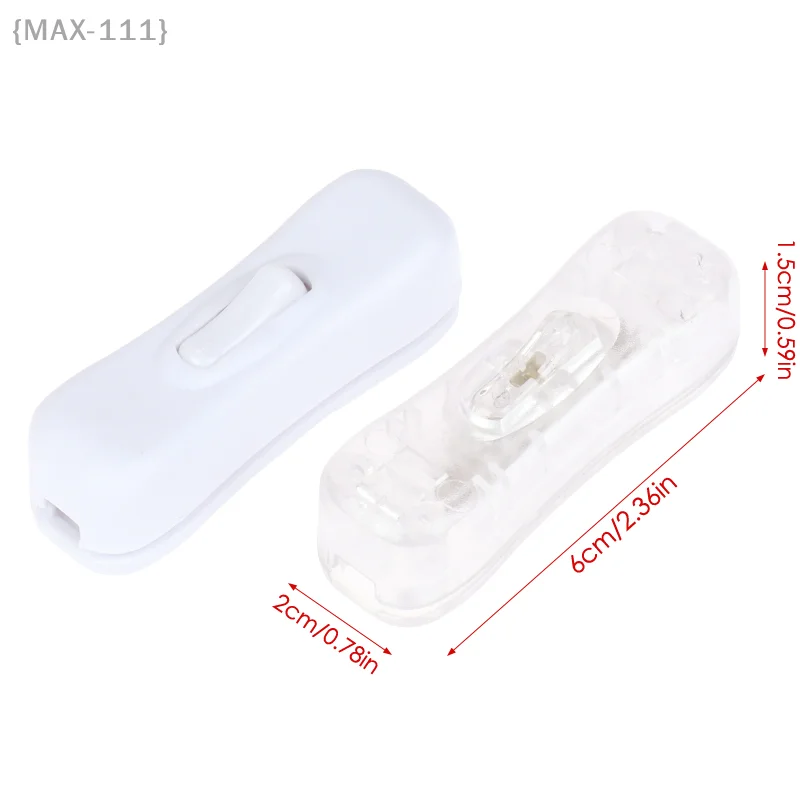 مفتاح هزاز مع LED، قطعة واحدة من موصل زر ضغط الطاقة AC 220 فولت، مفتاح تشغيل/إيقاف نصف شفاف أبيض وأسود