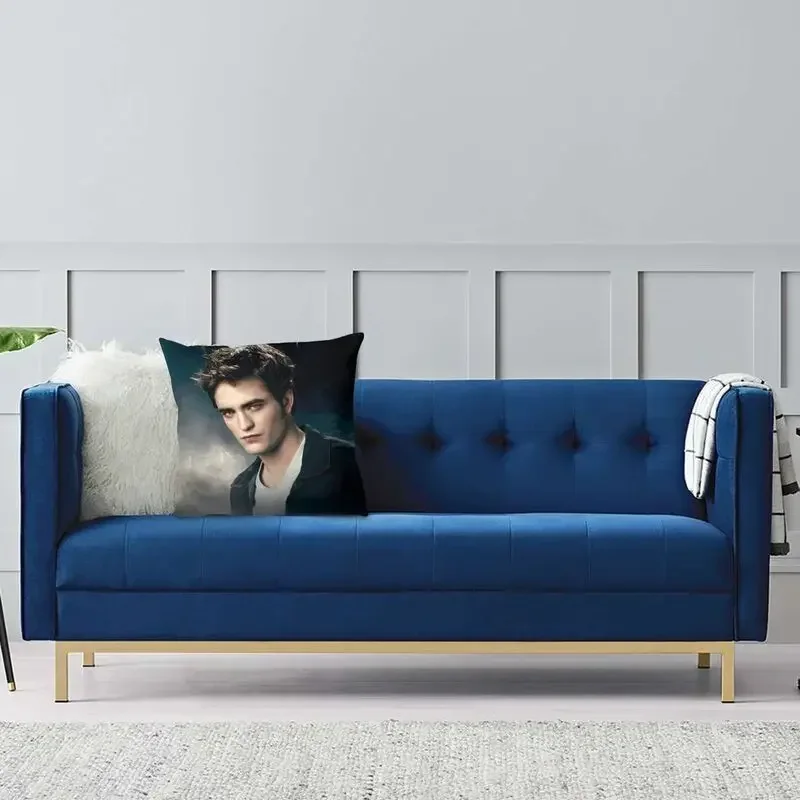 The Twilight Saga Edward Cullen Modern Pillow Cover Decoration Vampire Fantasy Film Car Cushion Case 3D Printing Sofa Cushions