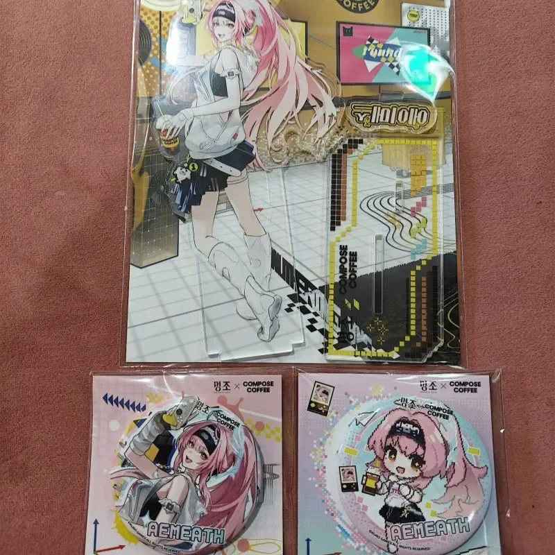 

Wuthering Waves Aemeath Anime Cosplay tinplate Badge brooch Acrylic Standing sign Accessories ornament Halloween Gift