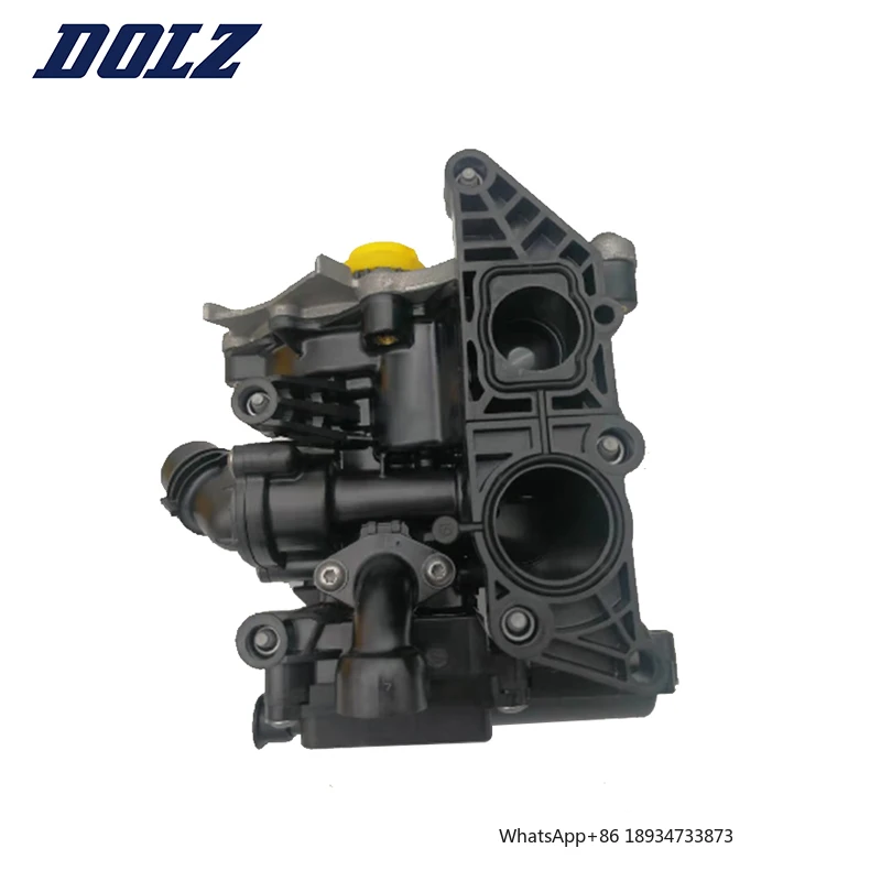 Dolz New Water Pump Thermostat Assembly 06L121111H Compatible with VW Beetle Golf GTI for Passat for Tiguan for AUDI 2.0L 1.8L