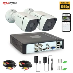 1080P 720P Security Camera System DVR Kit Video Surveillance Set 2MP/1MP Metal 2PCS Camera 4CH DVR Waterproof Night Vision CCTV