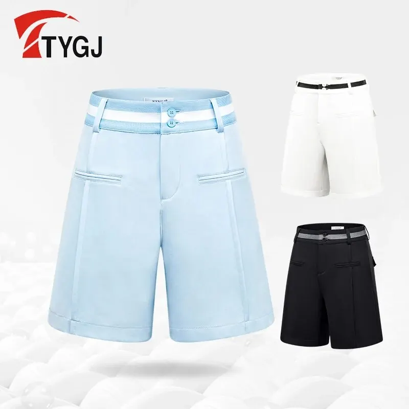 

TTYGJ Golf Shorts for Womens Short Pants Tennis Trouser Spring and Summer with Pockets Leisure Pent Slim Outdoor Sports Skort