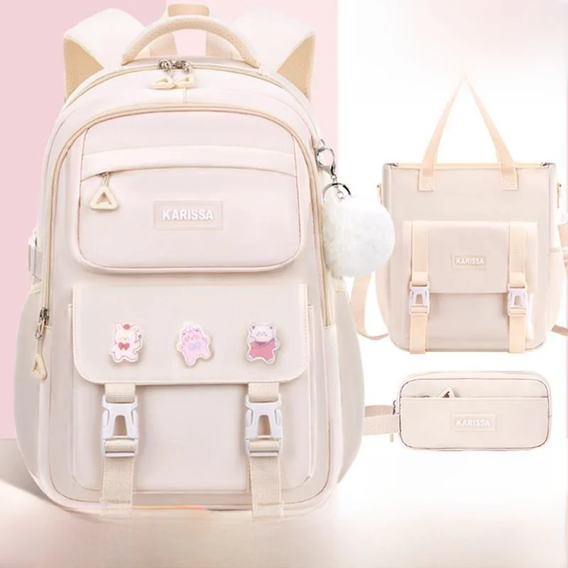 large-capacity-waterproof-backpack-for-girls-primary-and-junior-high-school-students-lightweight-deburden-double-shoulder-bac