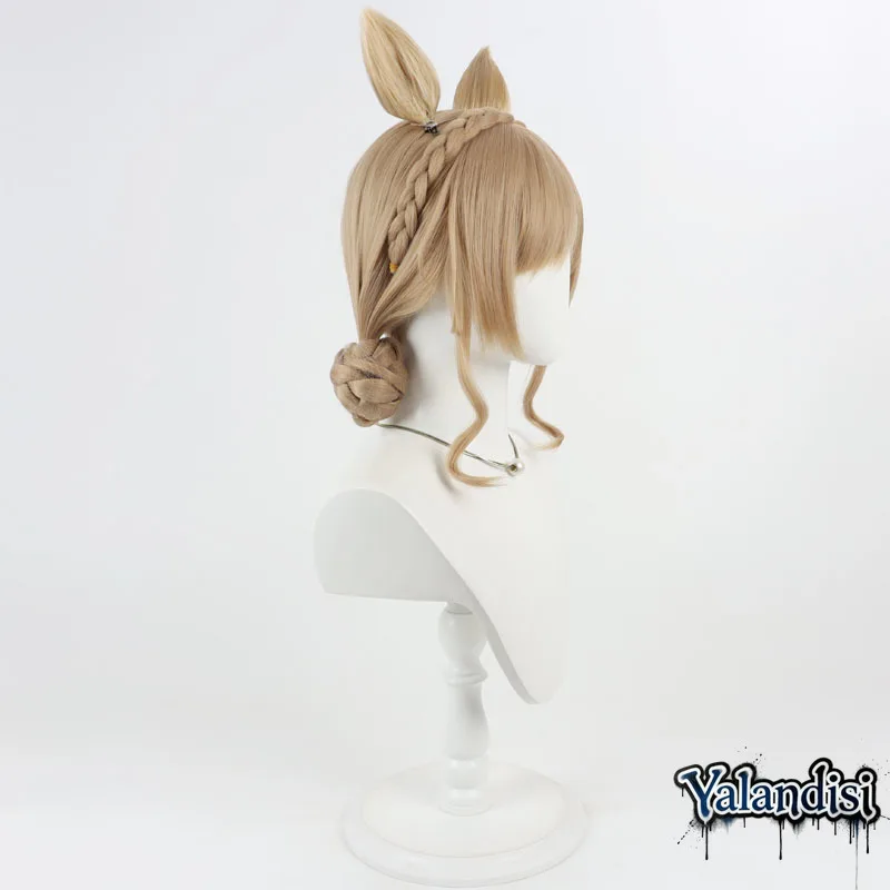 Yalandisi& Virtual YouTube Vtuber Streamer Furen E Lustario Cosplay Wig Halloween Carnival Party Props Synthetic Hair+Wig Cap