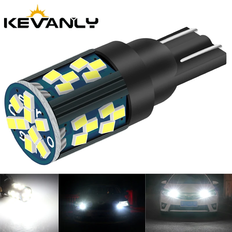 2pcs T10 W5W LED Car Reading Interior Lights 168 194 Super Bright Car Interior Bulbs Parking Position Map Dome Lights 12V