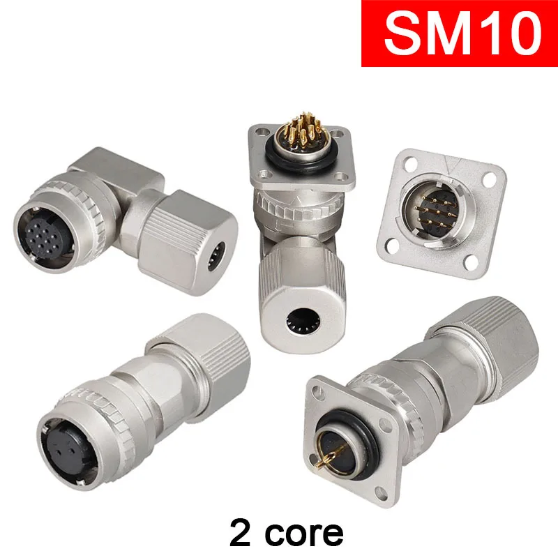 Yaskawa Connector SM10-AP-2S SM10-10AP-10S Imitation DDK Brake Quick Aviation Plug 10P Curved socket 2core 10pin 2 core