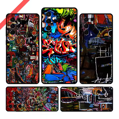 Street Graffiti Painting Phone Case For Samsung Galaxy S20 FE S21 S10 S23 Plus S24 S22 Ultra Coque Note20 Note10 S9 S8 Cover