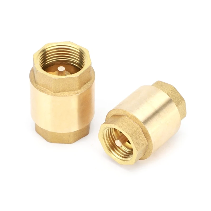 

Heavy Duty 1 Inch Brass Check Spring Check Valves Ensures Unidirectional Movement Easy to Install For Fountain Suction