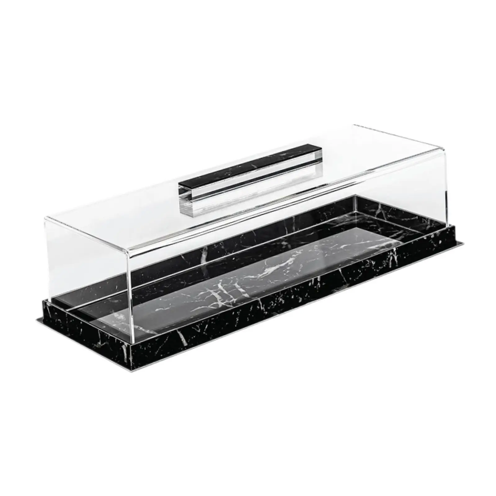 Bakery Pastry Display Case with Clear Lid Dessert Cake Tray Cake Holder for Countertop Baby Shower Party Birthday Fruit Platter